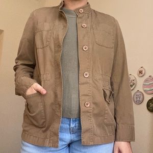 Lands End Brown Utility Jacket